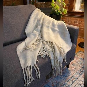 Ivory Pottery Barn blanket